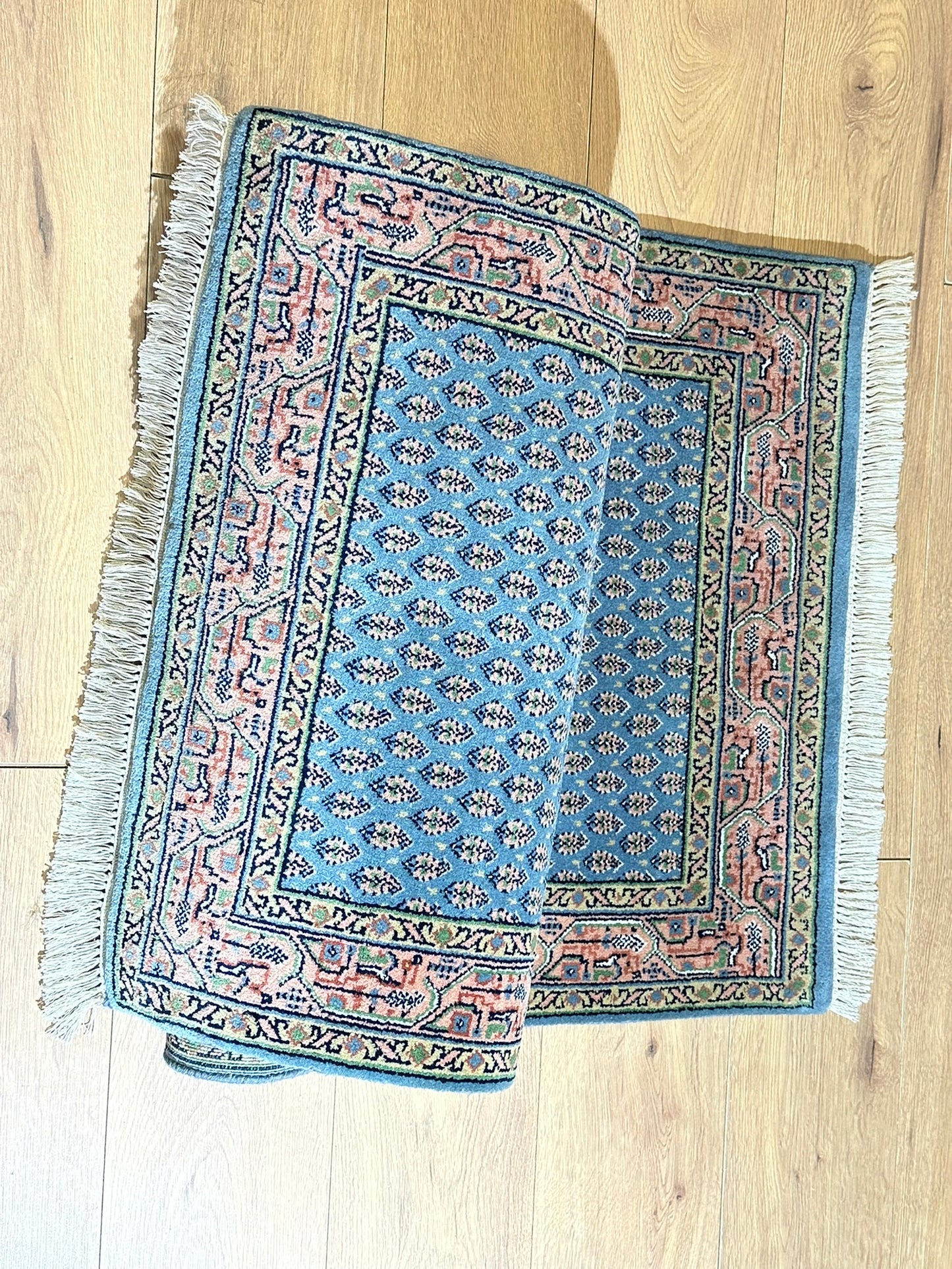 Orientteppich handgeknüpft Sarough Mir Indian 142x73 cm
