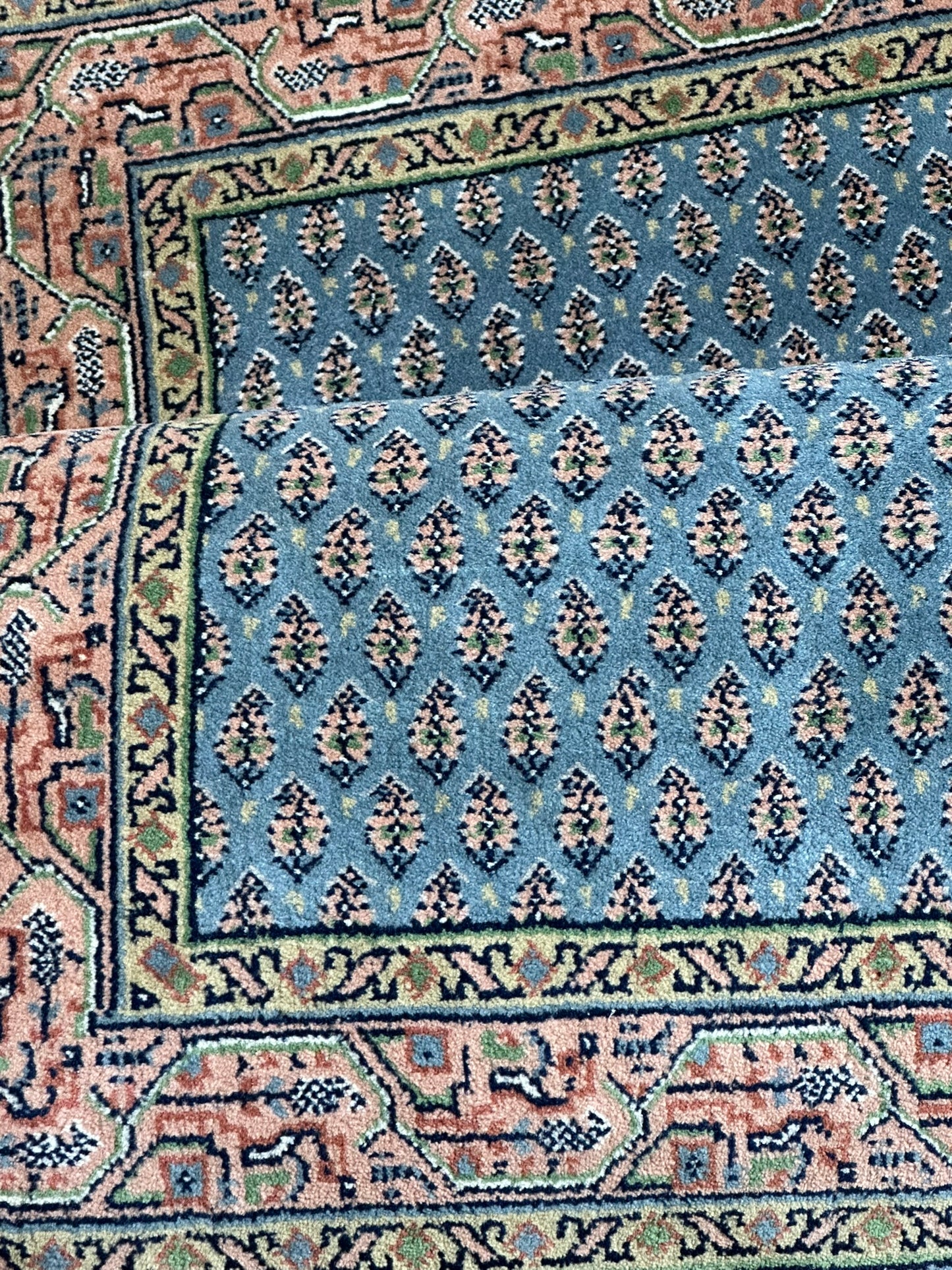 Orientteppich handgeknüpft Sarough Mir Indian 142x73 cm