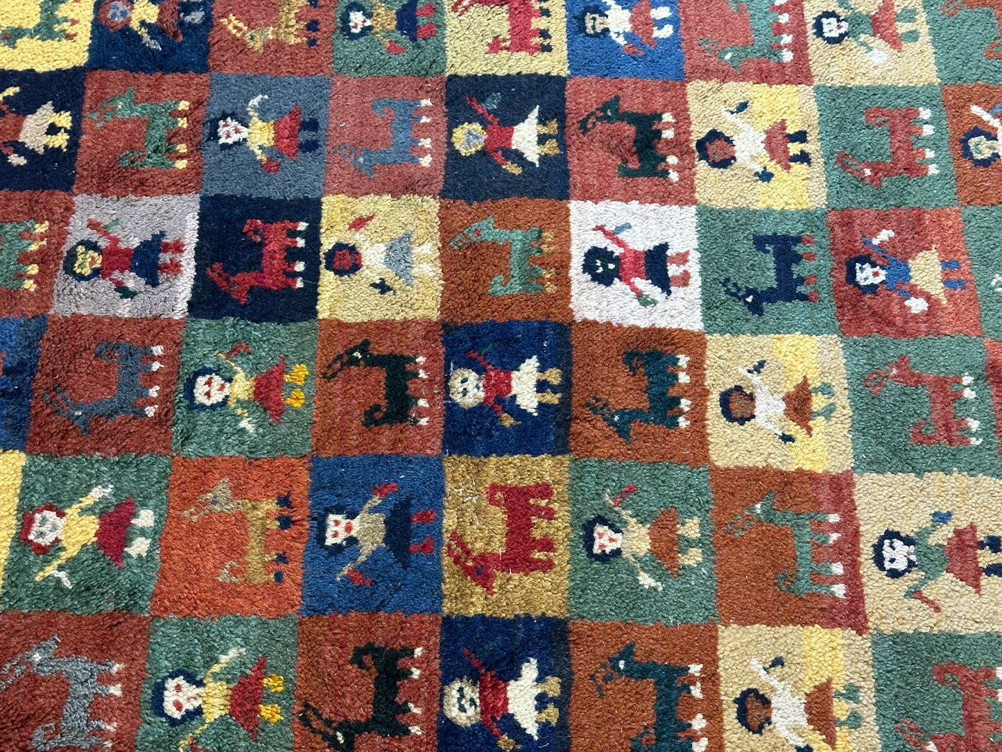 Gabbeh Orientteppich handgeknüpft Indian 160x95 cm