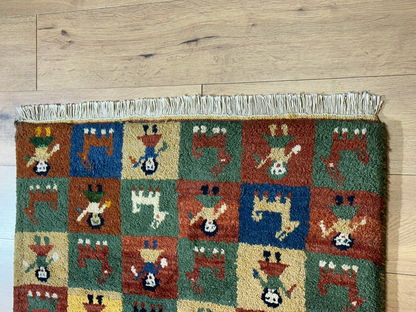 Gabbeh Orientteppich handgeknüpft Indian 160x95 cm