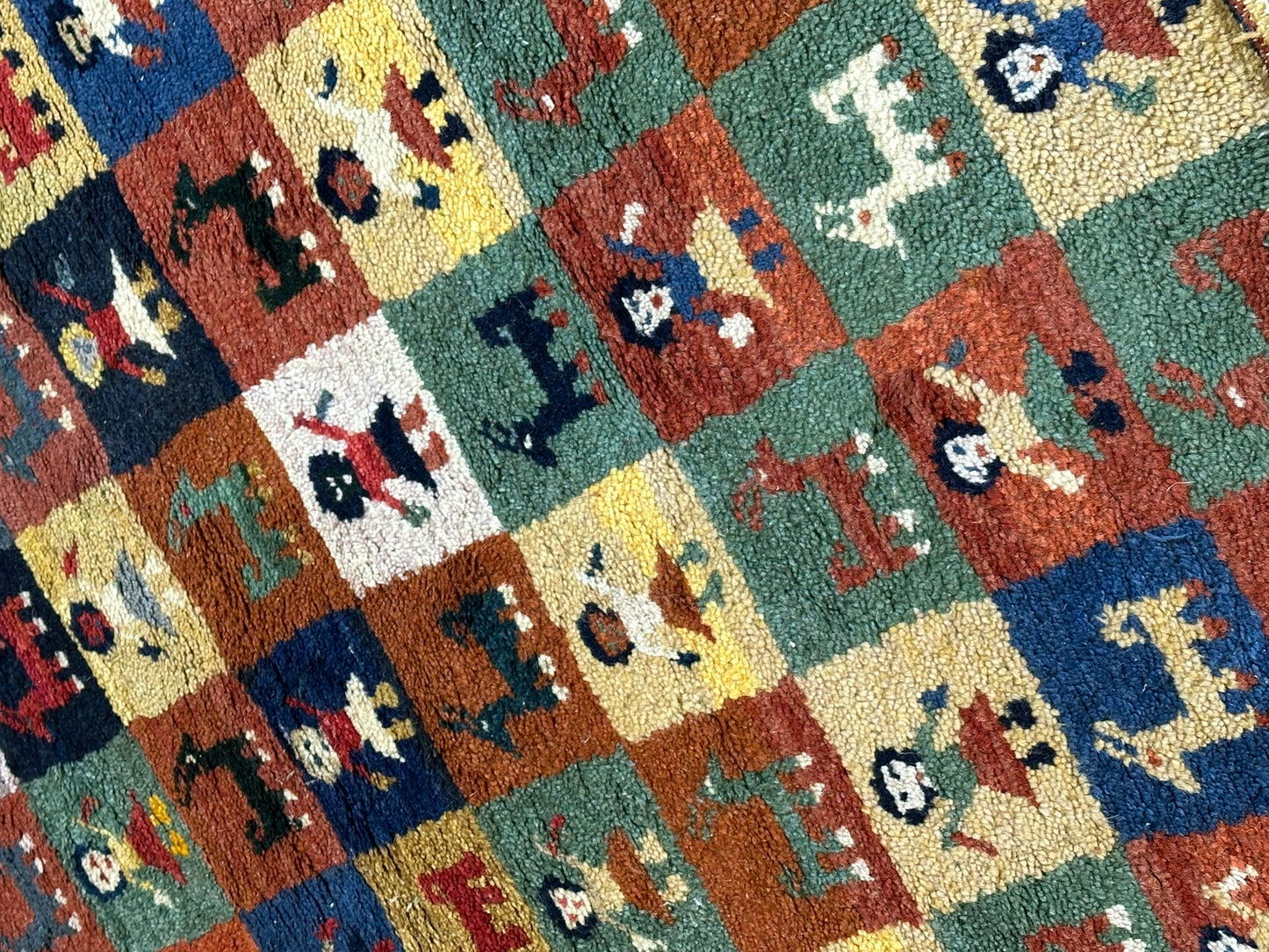 Gabbeh Orientteppich handgeknüpft Indian 160x95 cm