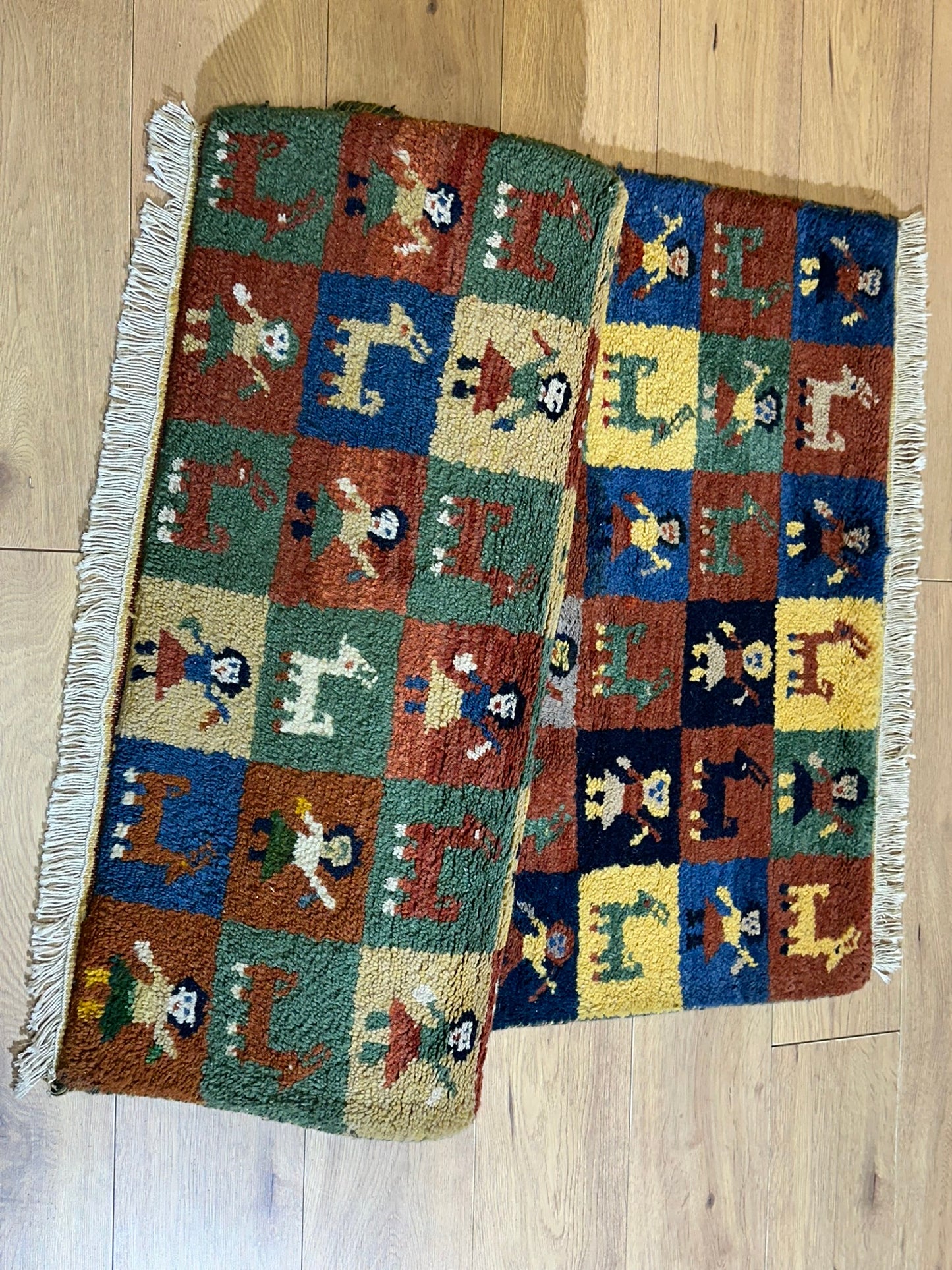 Gabbeh Orientteppich handgeknüpft Indian 160x95 cm