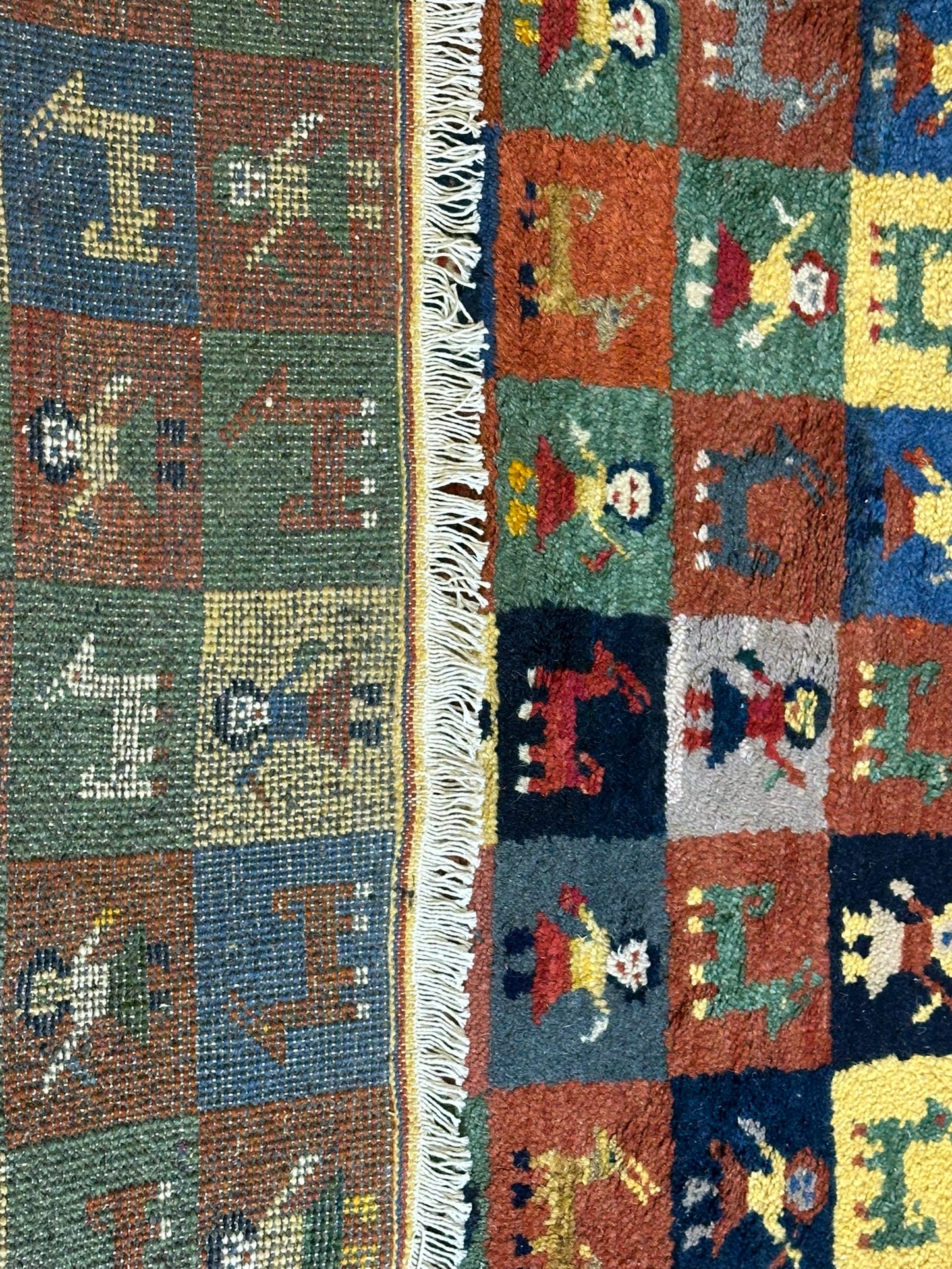 Gabbeh Orientteppich handgeknüpft Indian 160x95 cm