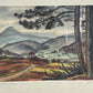 Signiertes und datiertes Landschaftsbild Bild 1957