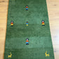 Gabbeh Orientteppich handgeknüpft Indian 160x90 cm