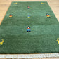 Gabbeh Orientteppich handgeknüpft Indian 160x90 cm