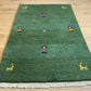 Gabbeh Orientteppich handgeknüpft Indian 160x90 cm