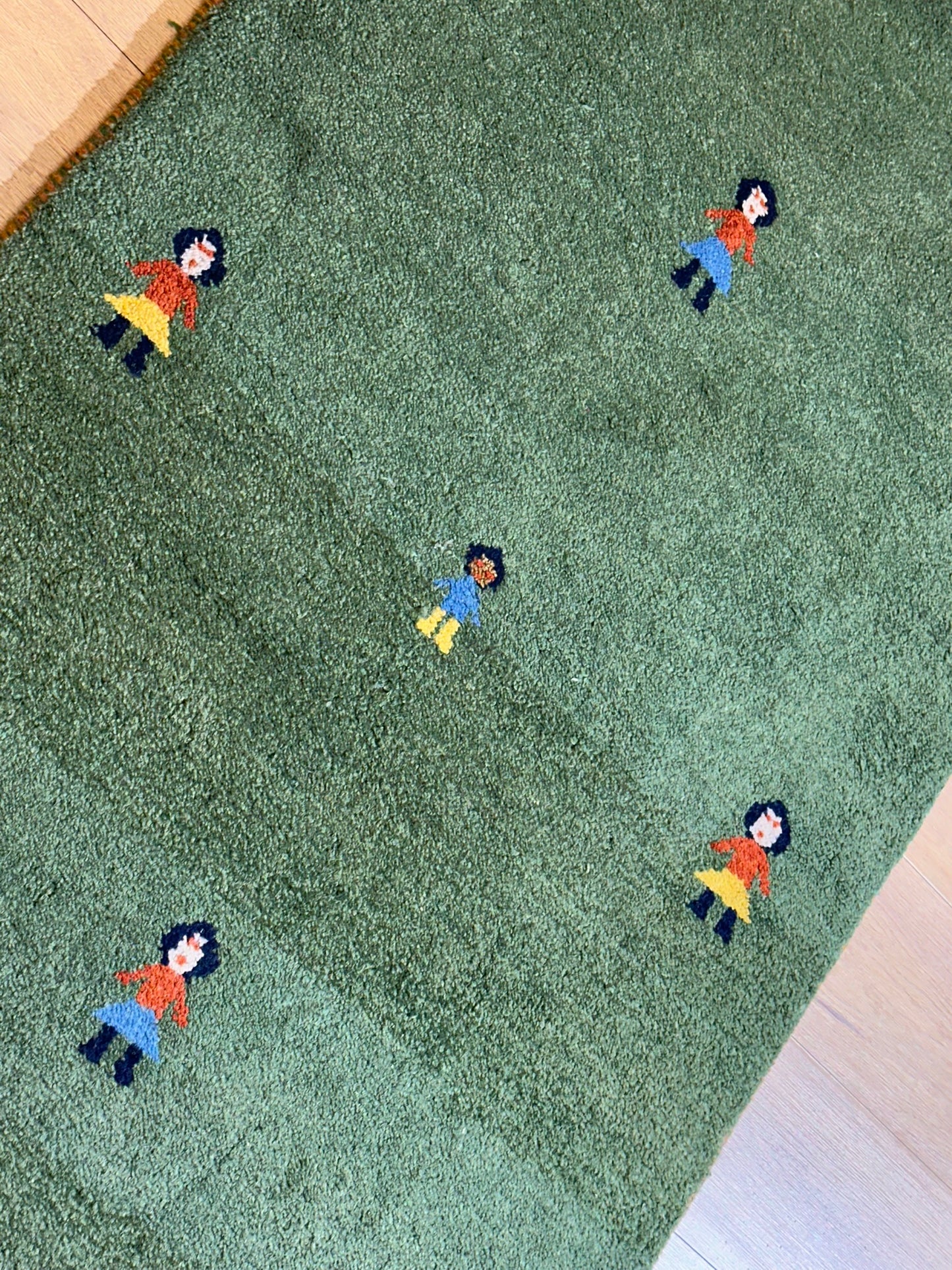 Gabbeh Orientteppich handgeknüpft Indian 160x90 cm