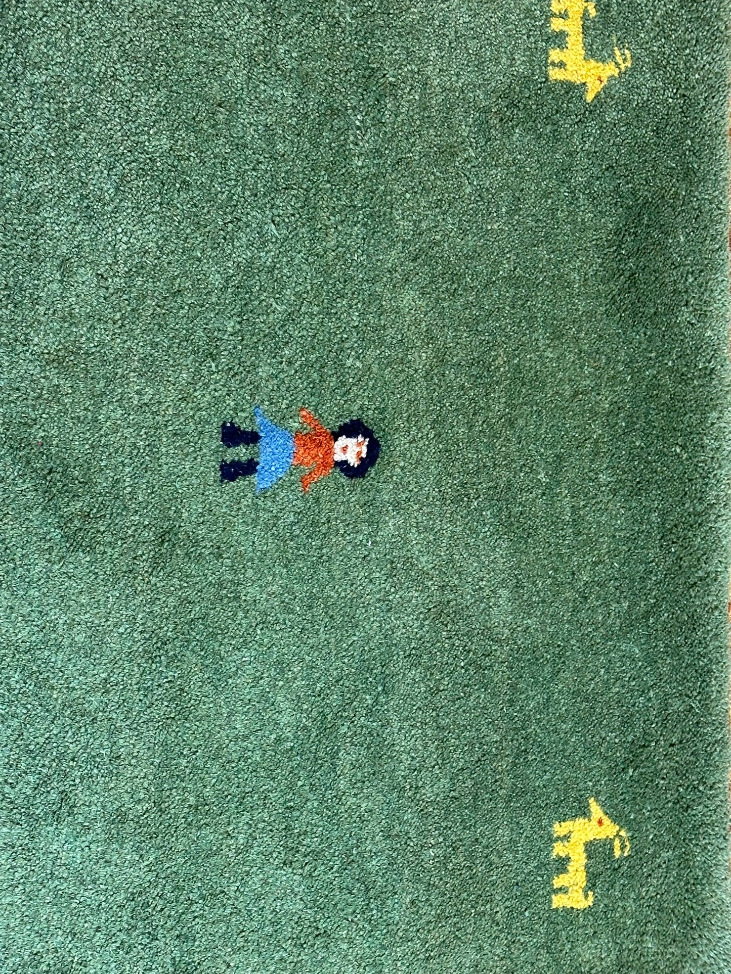Gabbeh Orientteppich handgeknüpft Indian 160x90 cm