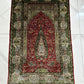 Orientteppich handgeknüpft Hereke 125x78 cm Seide auf Seide