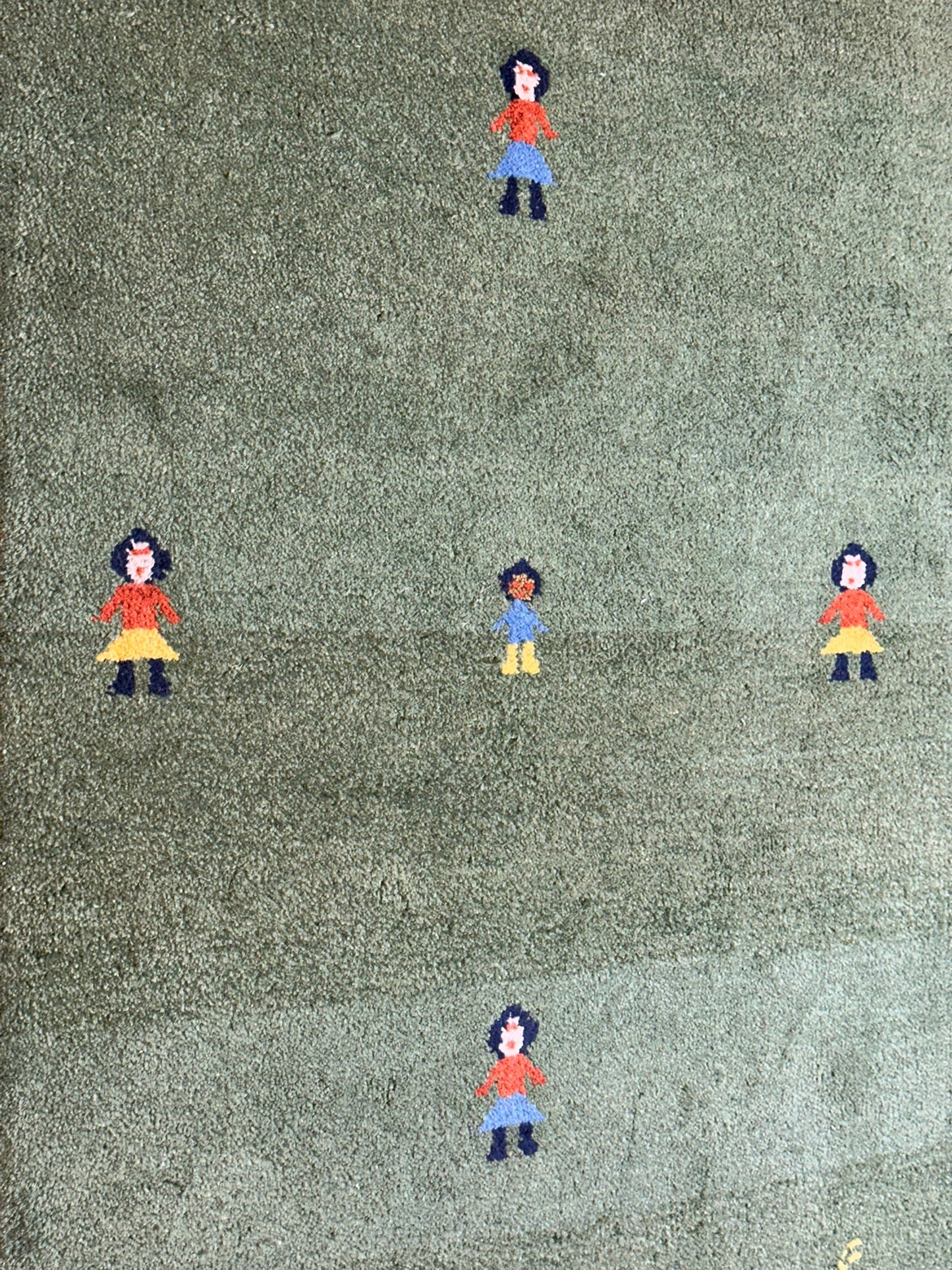 Gabbeh Orientteppich handgeknüpft Indian 160x90 cm