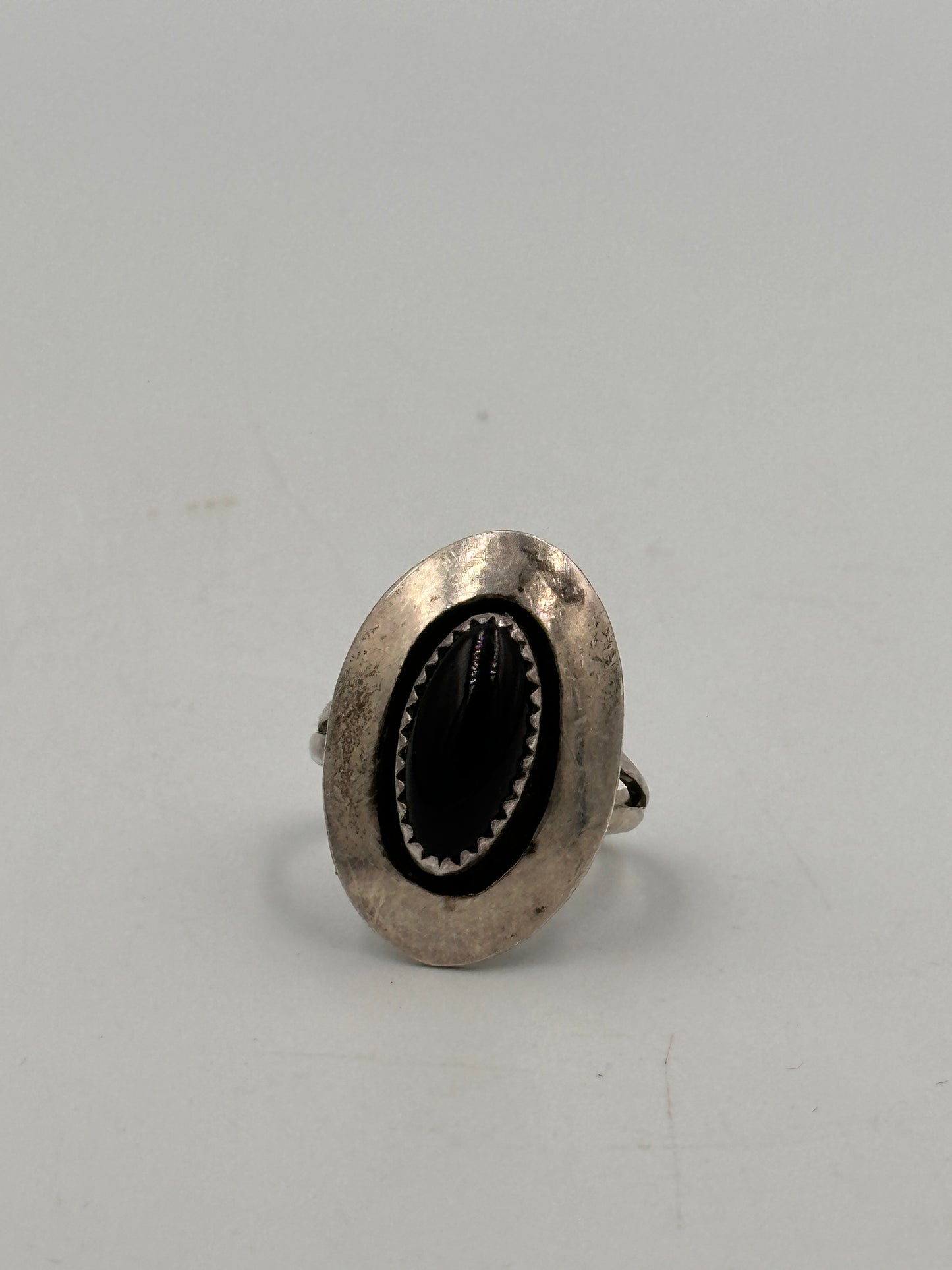 Sterling Silber Ring mit Onyx Stein