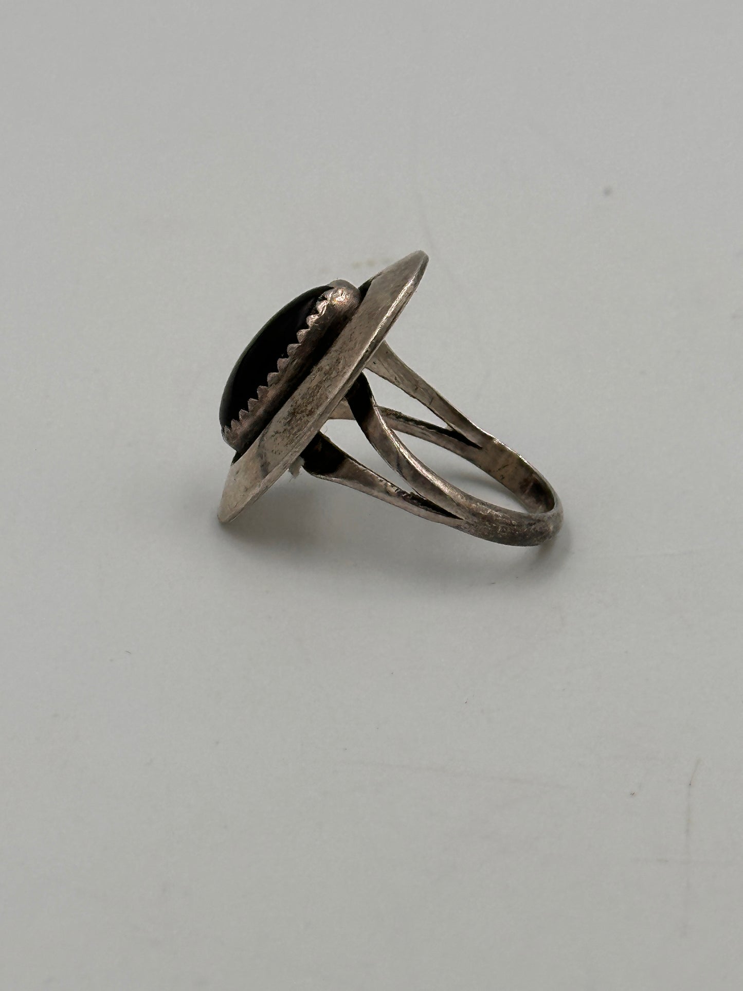 Sterling Silber Ring mit Onyx Stein