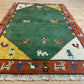Gabbeh Orientteppich handgeknüpft Indian 160x94 cm