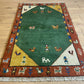 Gabbeh Orientteppich handgeknüpft Indian 160x94 cm