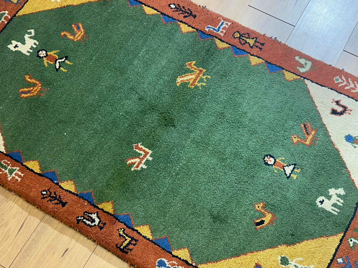 Gabbeh Orientteppich handgeknüpft Indian 160x94 cm