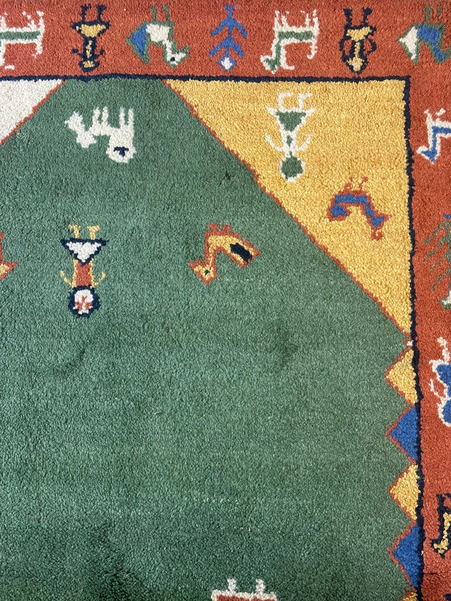 Gabbeh Orientteppich handgeknüpft Indian 160x94 cm