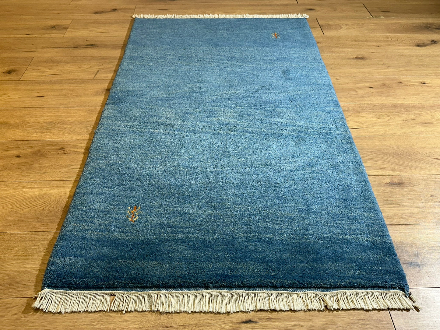 Gabbeh Orientteppich handgeknüpft Indian 162x90 cm