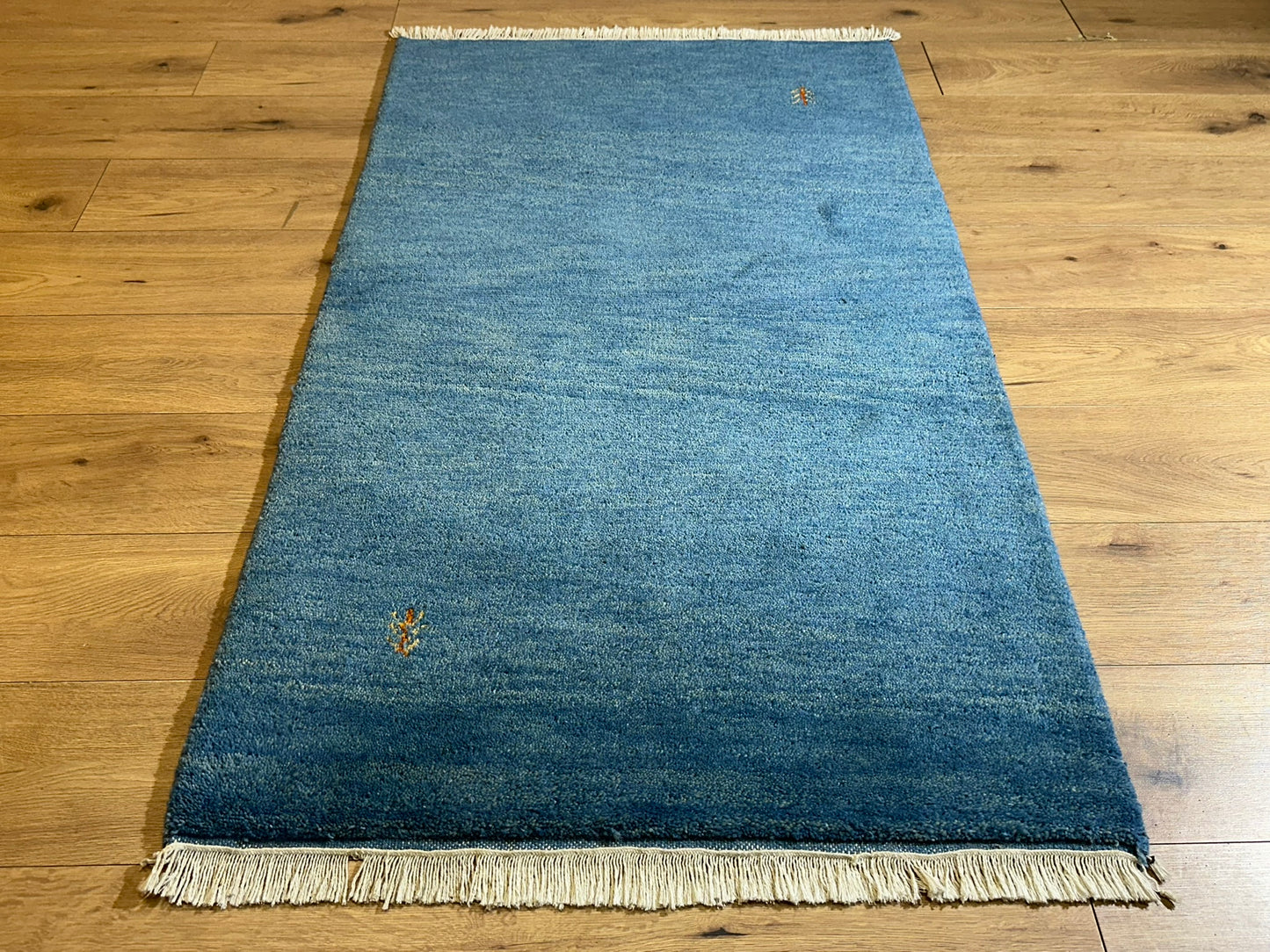 Gabbeh Orientteppich handgeknüpft Indian 162x90 cm
