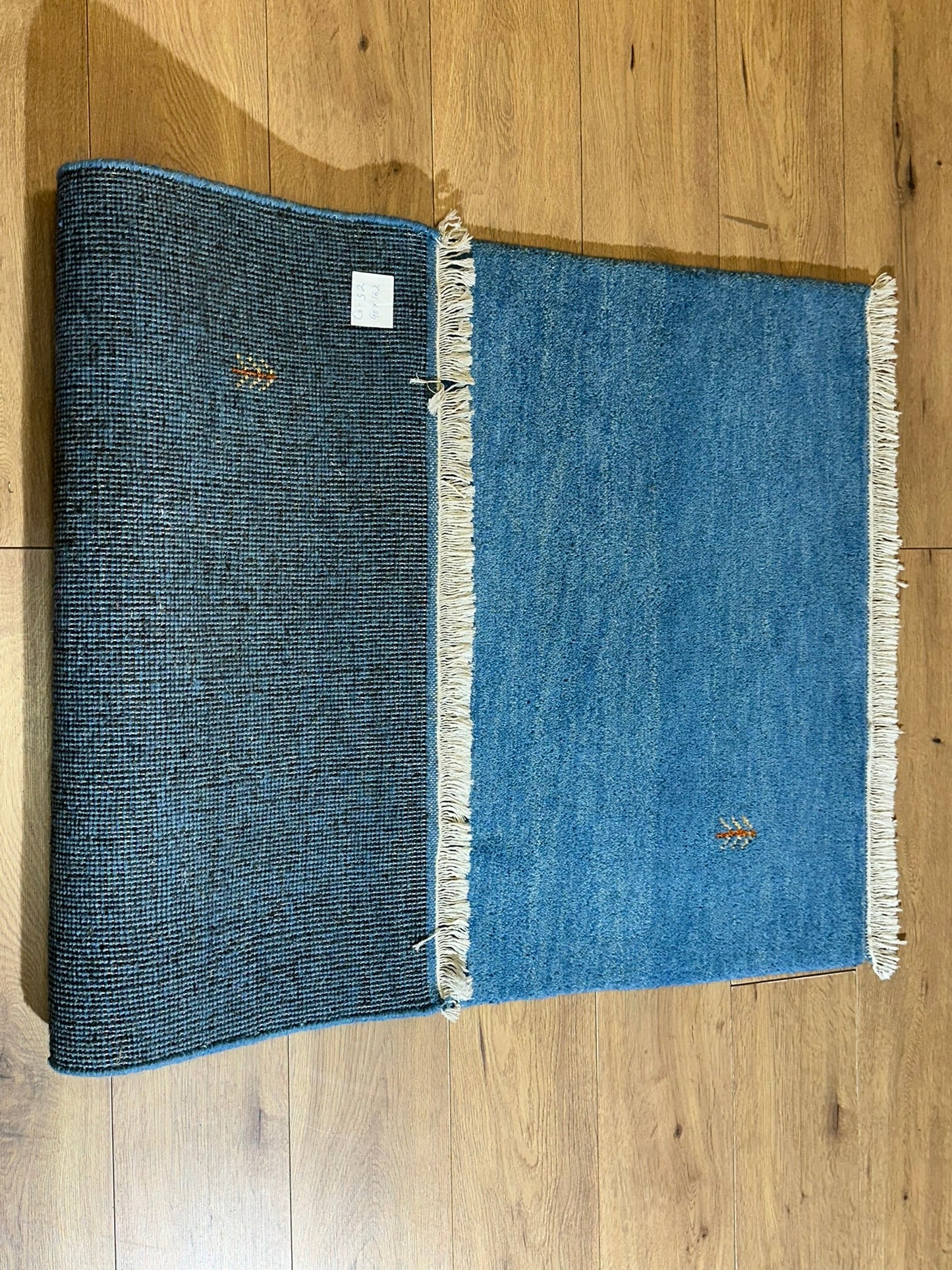 Gabbeh Orientteppich handgeknüpft Indian 162x90 cm