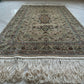 Orientteppich handgeknüpft Hereke 127x77 cm Seide auf Seide