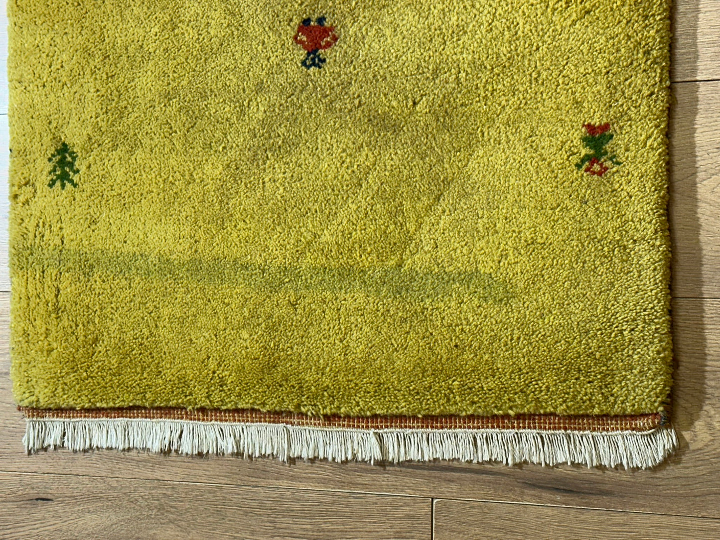 Orientteppich handgeknüpft Gabbeh Indian 140x72 cm