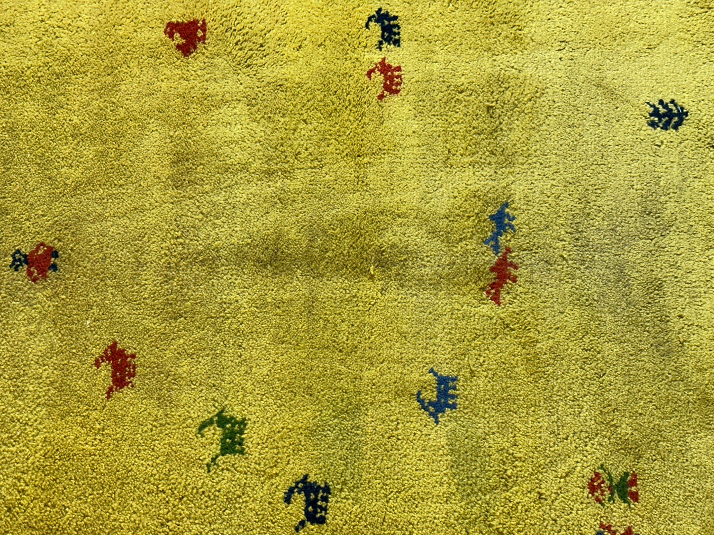 Orientteppich handgeknüpft Gabbeh Indian 140x72 cm