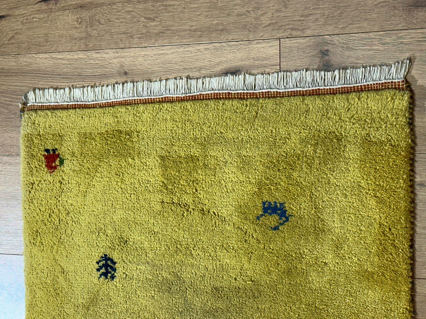 Orientteppich handgeknüpft Gabbeh Indian 140x72 cm