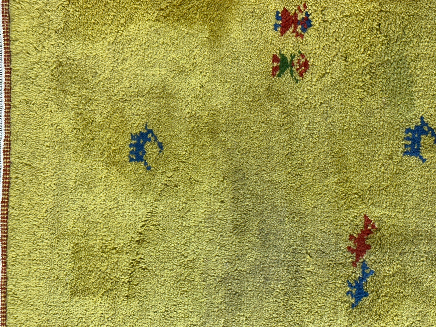 Orientteppich handgeknüpft Gabbeh Indian 140x72 cm