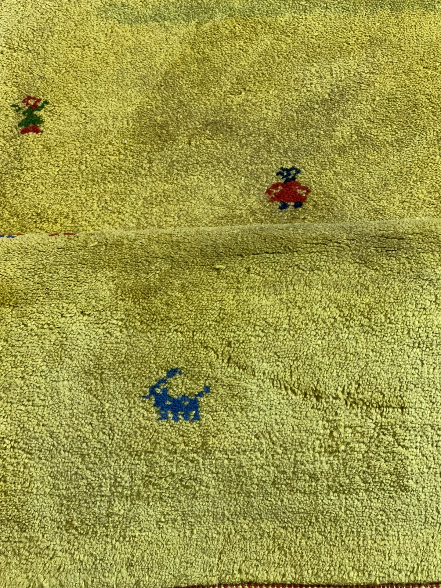 Orientteppich handgeknüpft Gabbeh Indian 140x72 cm