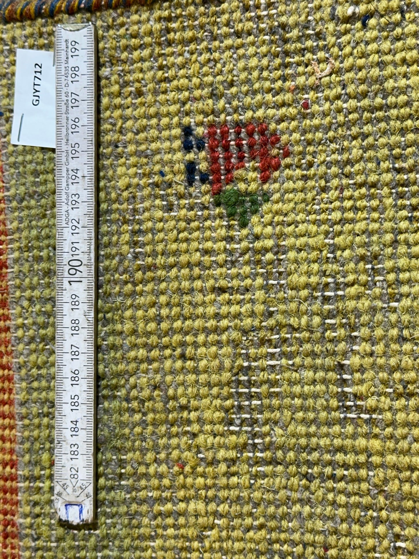 Orientteppich handgeknüpft Gabbeh Indian 140x72 cm