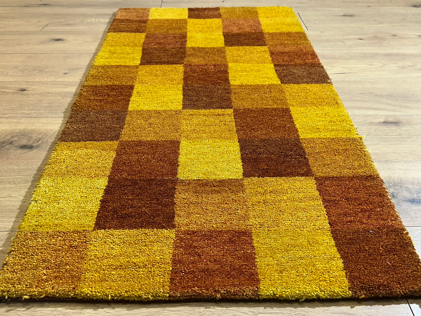 Gabbeh Orientteppich handgeknüpft Indian 140x70 cm