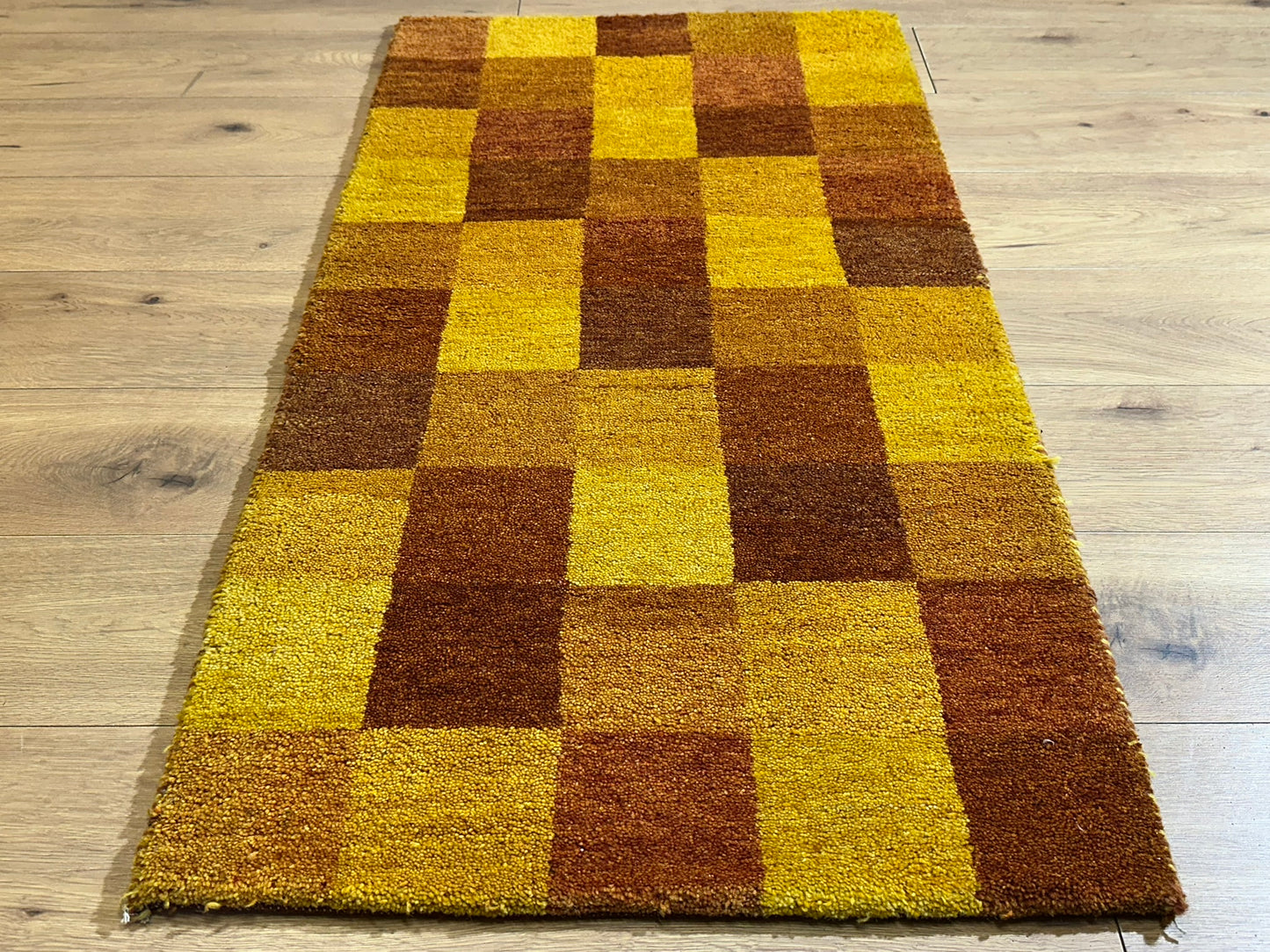 Gabbeh Orientteppich handgeknüpft Indian 140x70 cm