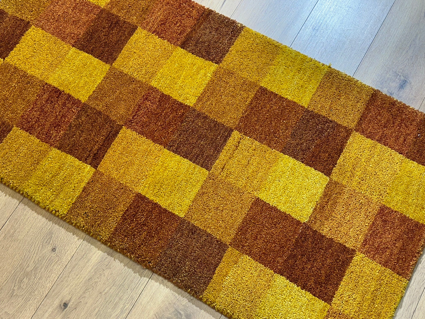 Gabbeh Orientteppich handgeknüpft Indian 140x70 cm