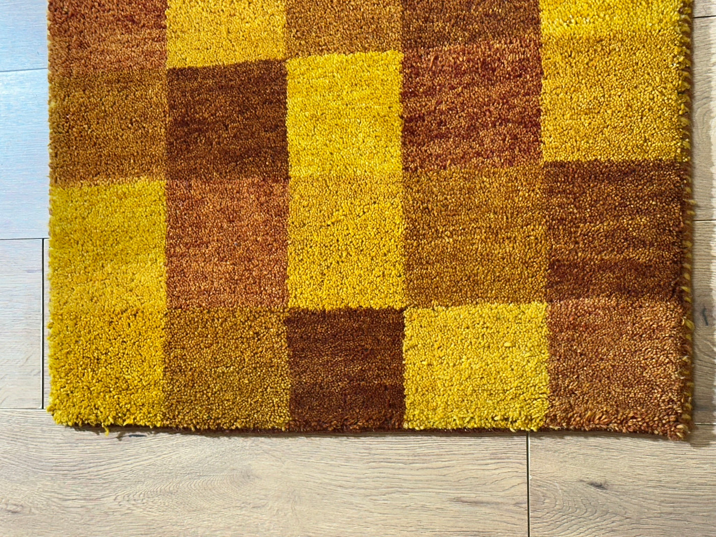 Gabbeh Orientteppich handgeknüpft Indian 140x70 cm