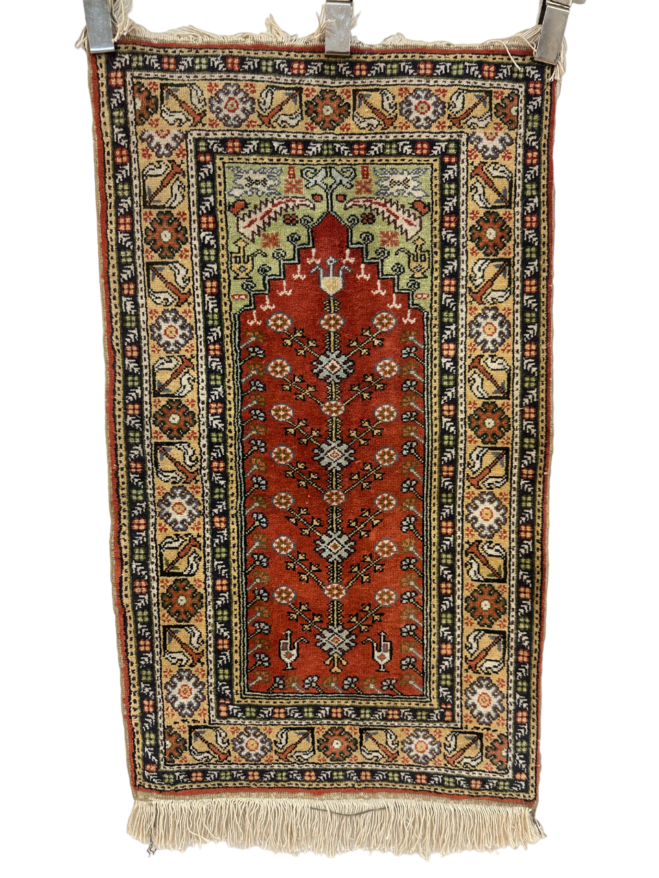 Handgeknüpfter Orientteppich Türkei Kayseri Gebetsteppich 100x65 cm