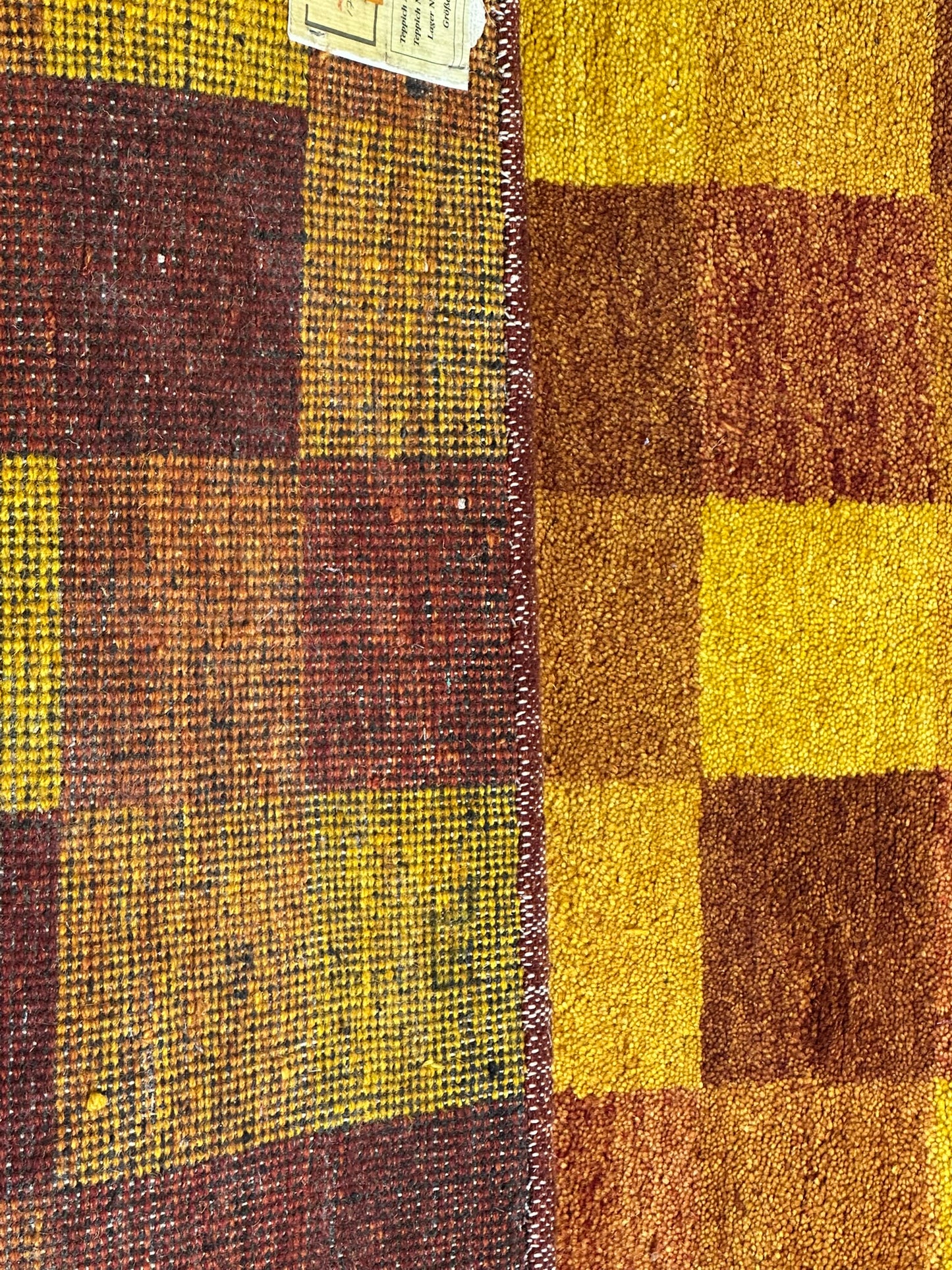 Gabbeh Orientteppich handgeknüpft Indian 140x70 cm