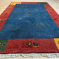 Gabbeh Orientteppich handgeknüpft Indian 182x125 cm