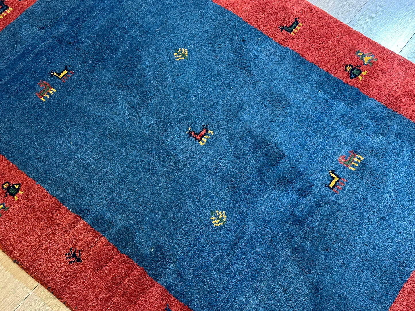 Gabbeh Orientteppich handgeknüpft Indian 182x125 cm