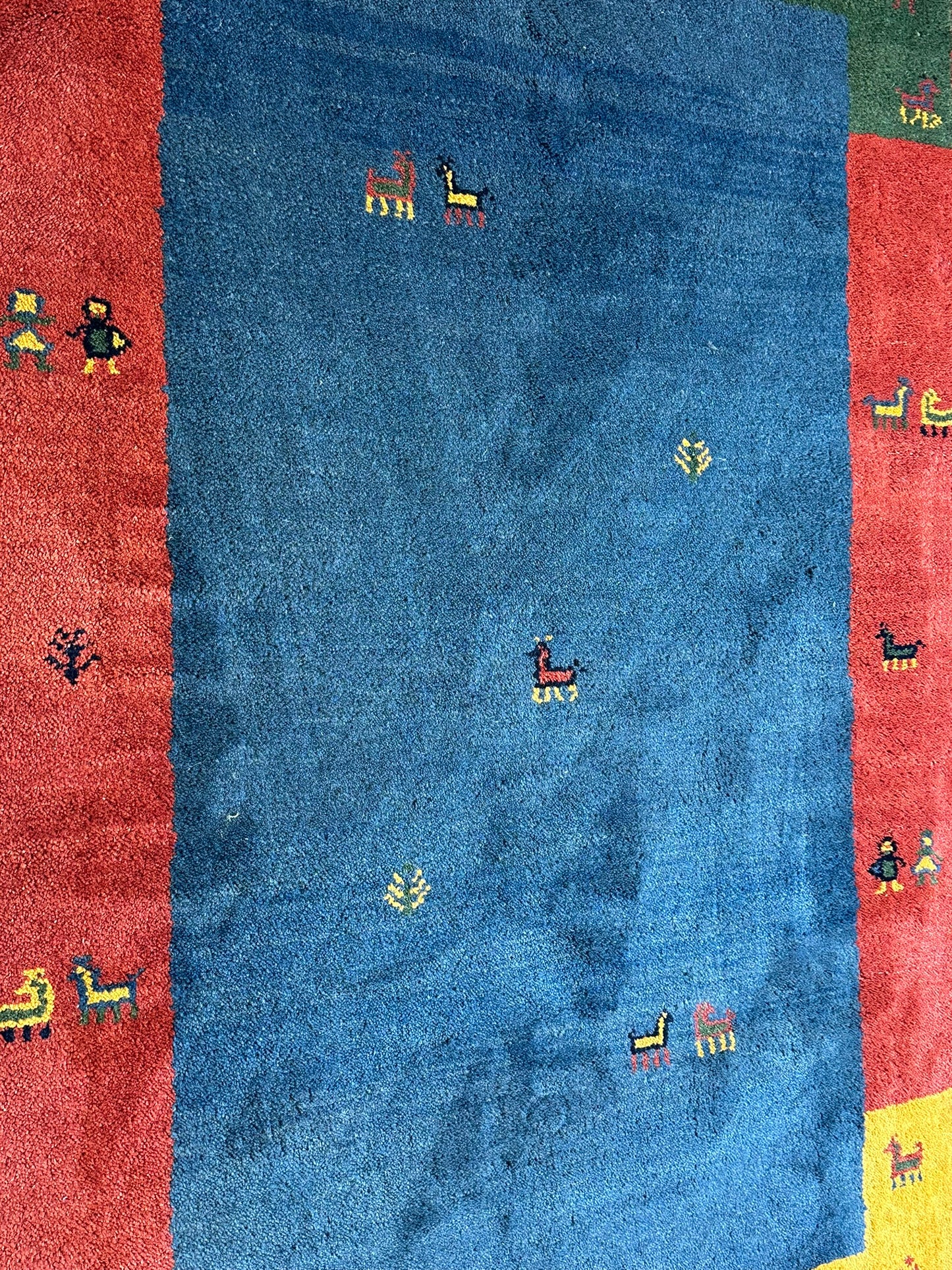 Gabbeh Orientteppich handgeknüpft Indian 182x125 cm
