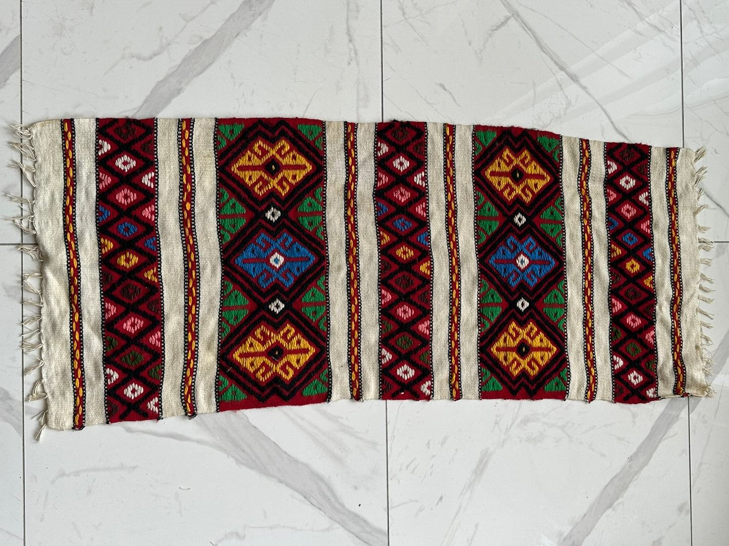 Orientteppich handgeknüpft Kelim 120x50 cm