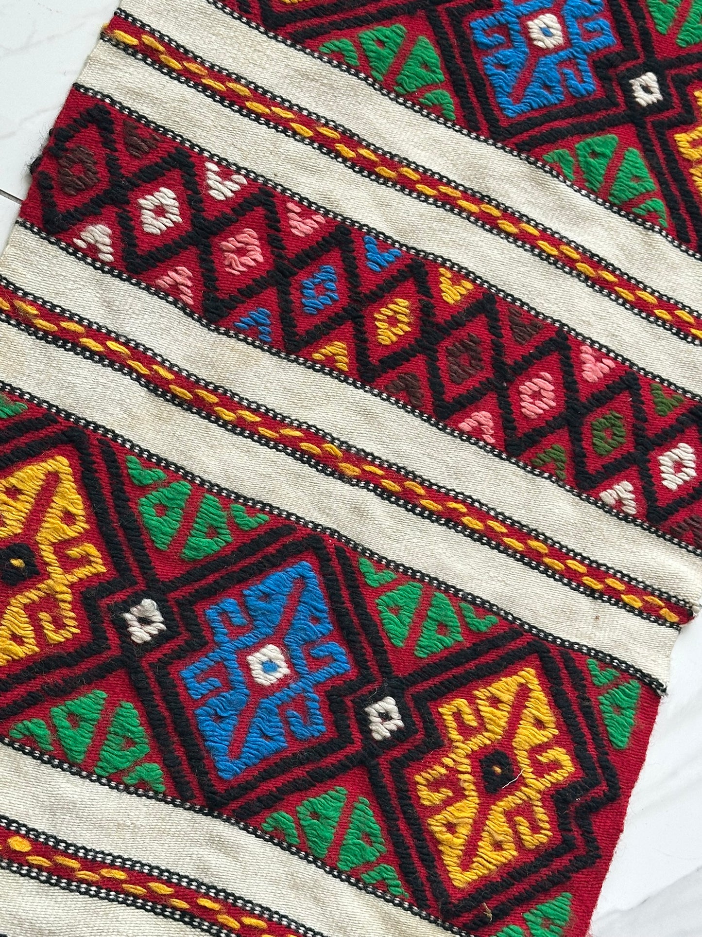 Orientteppich handgeknüpft Kelim 120x50 cm