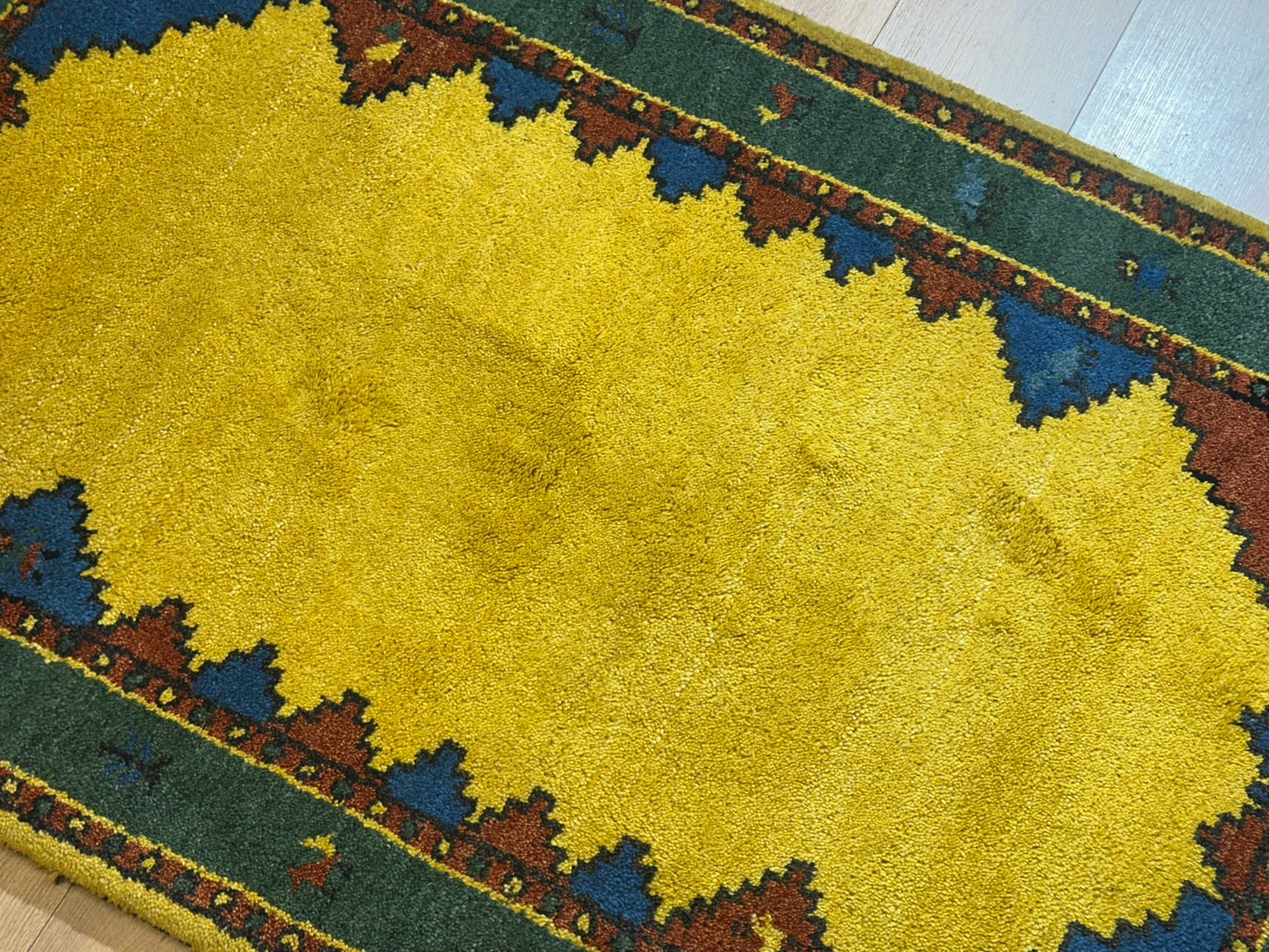 Gabbeh Orientteppich handgeknüpft Indian 155x96 cm