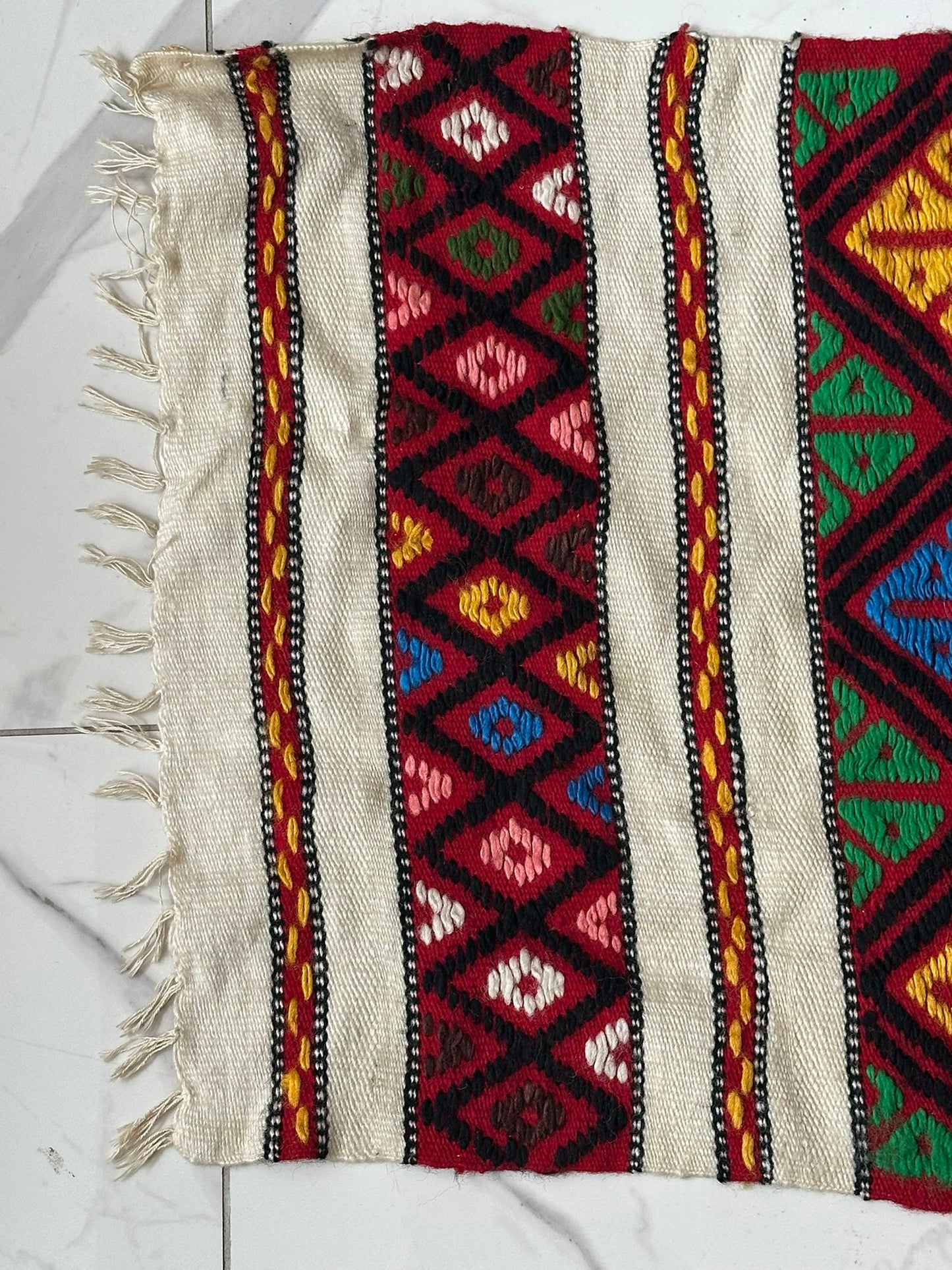 Orientteppich handgeknüpft Kelim 120x50 cm