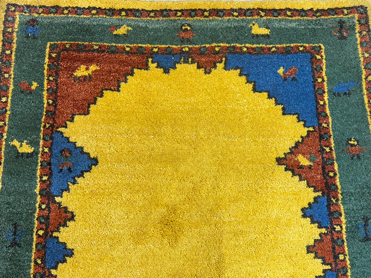 Gabbeh Orientteppich handgeknüpft Indian 155x96 cm