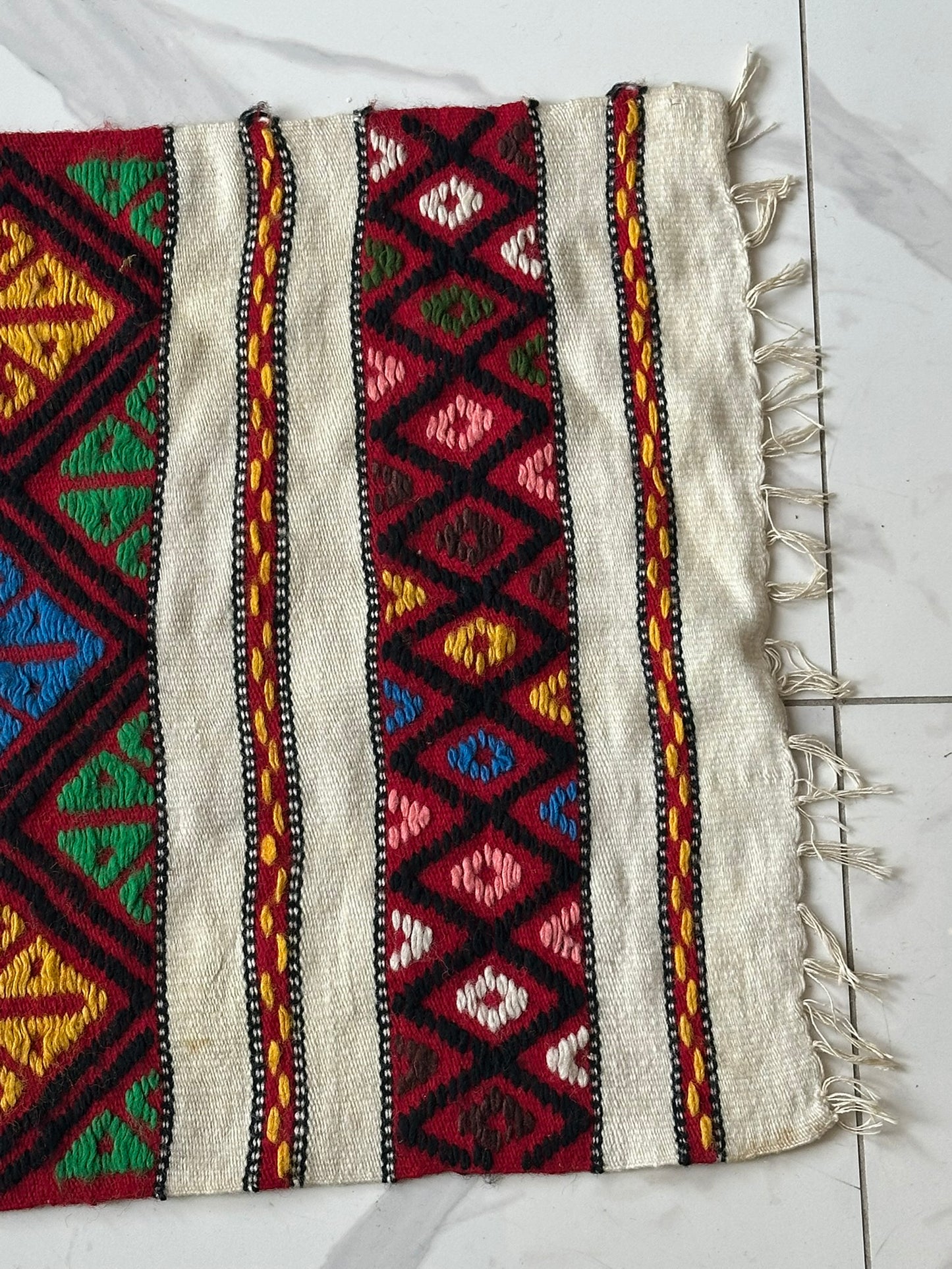 Orientteppich handgeknüpft Kelim 120x50 cm