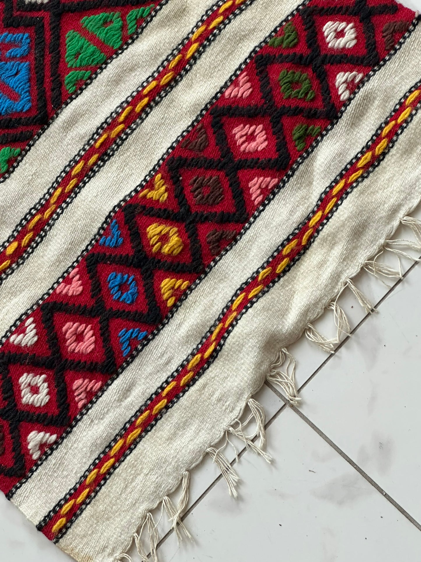 Orientteppich handgeknüpft Kelim 120x50 cm