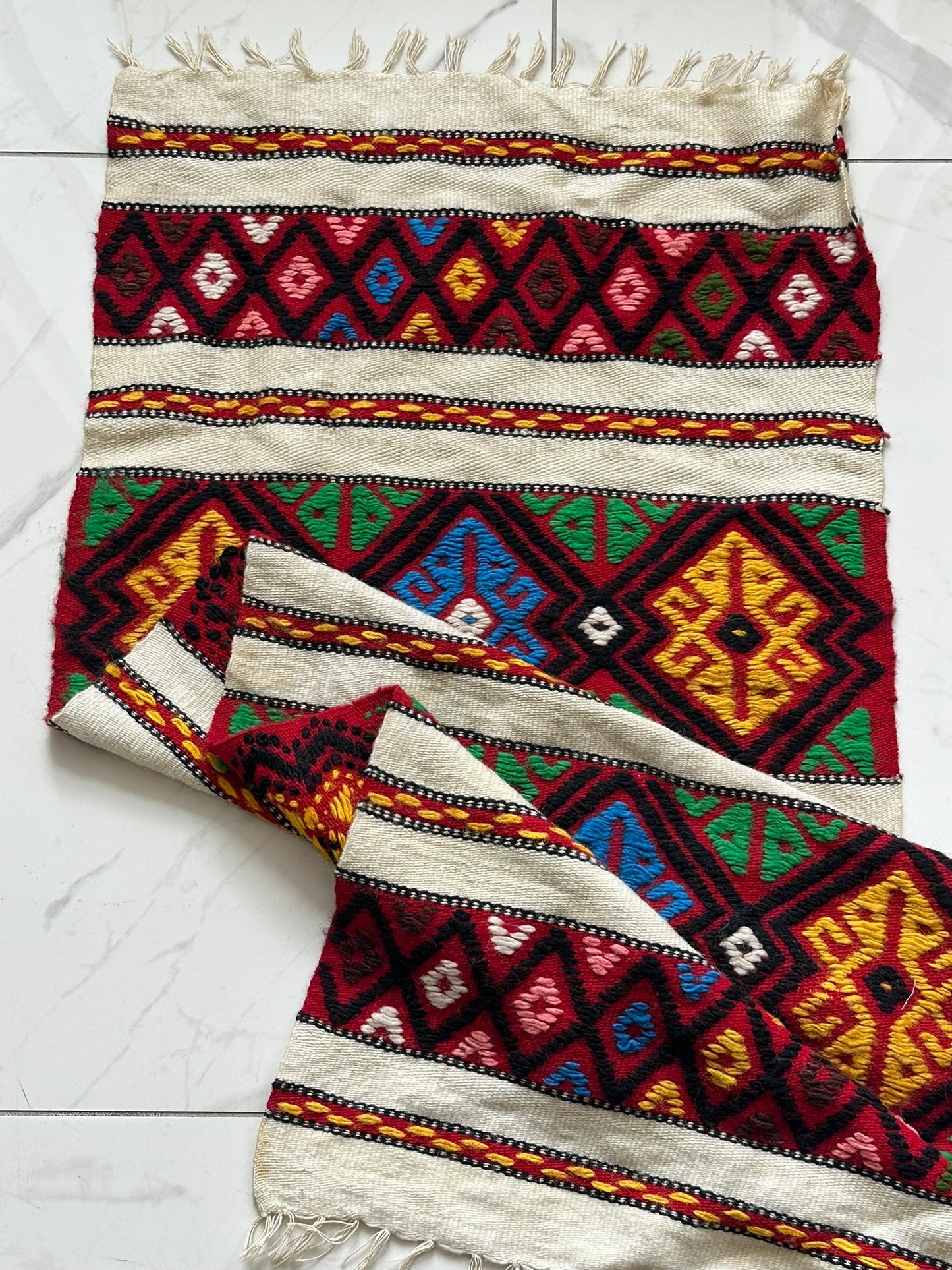 Orientteppich handgeknüpft Kelim 120x50 cm