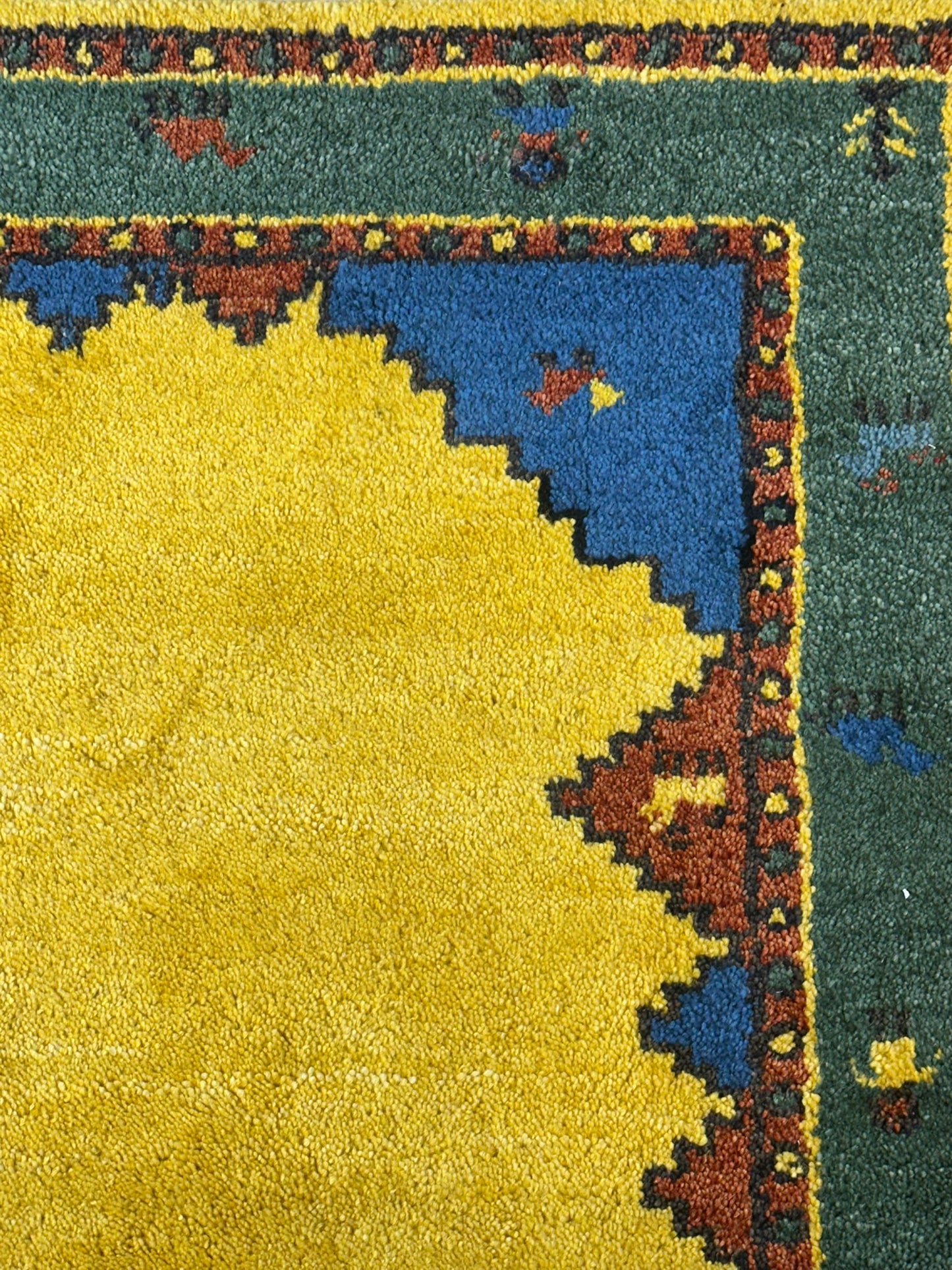 Gabbeh Orientteppich handgeknüpft Indian 155x96 cm