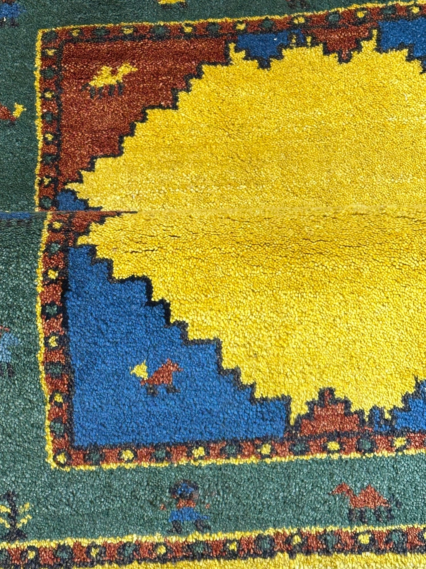 Gabbeh Orientteppich handgeknüpft Indian 155x96 cm